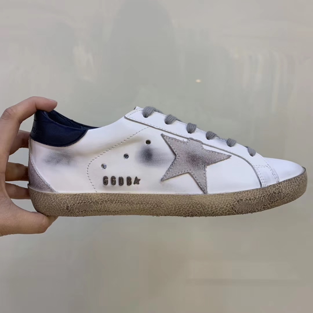 [GOLDEN GOOSE] 골든구스 슈퍼스타 화이트 네이비탭 스니커즈 남녀공용