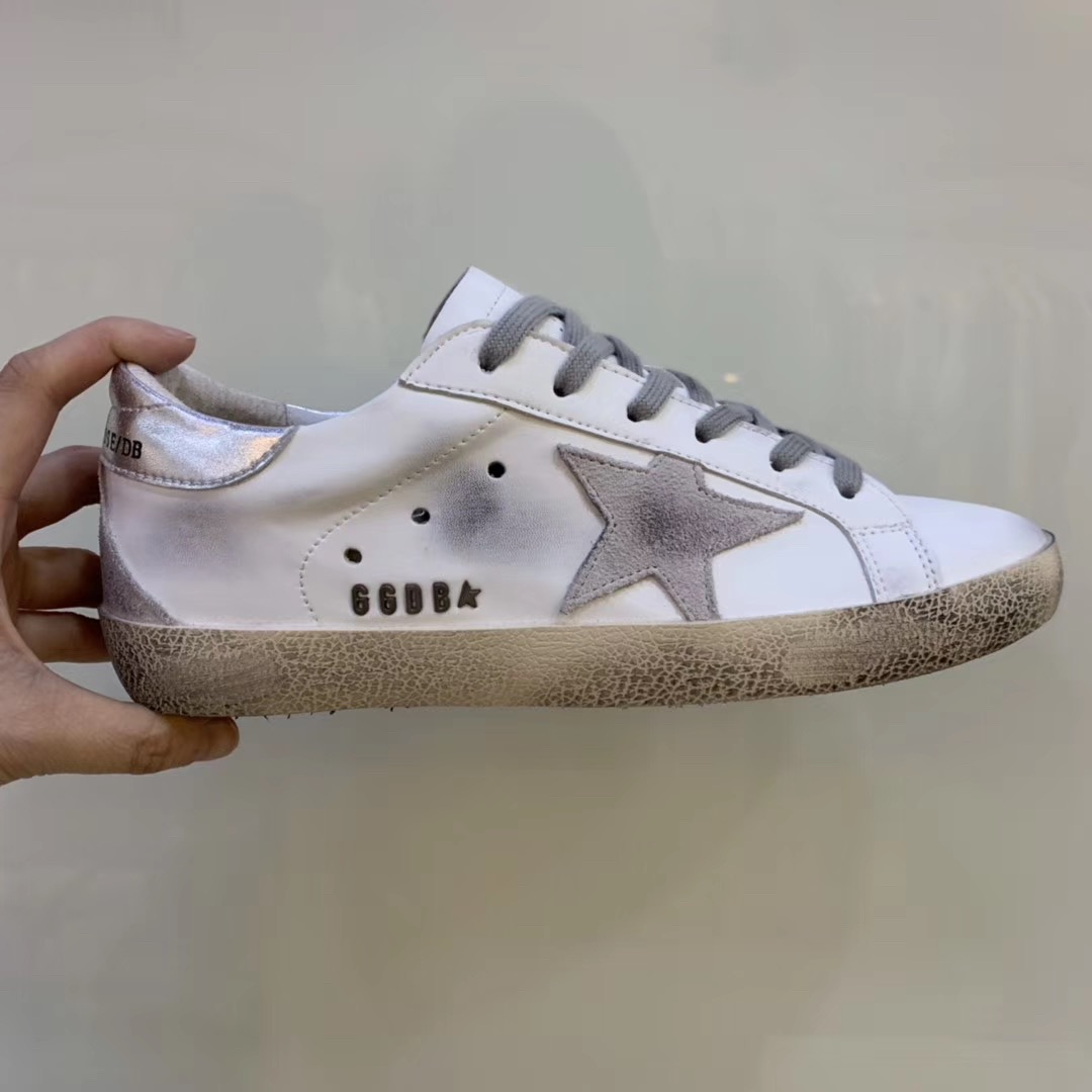[GOLDEN GOOSE] 골든구스 슈퍼스타 화이트 실버 스니커즈 남녀공용