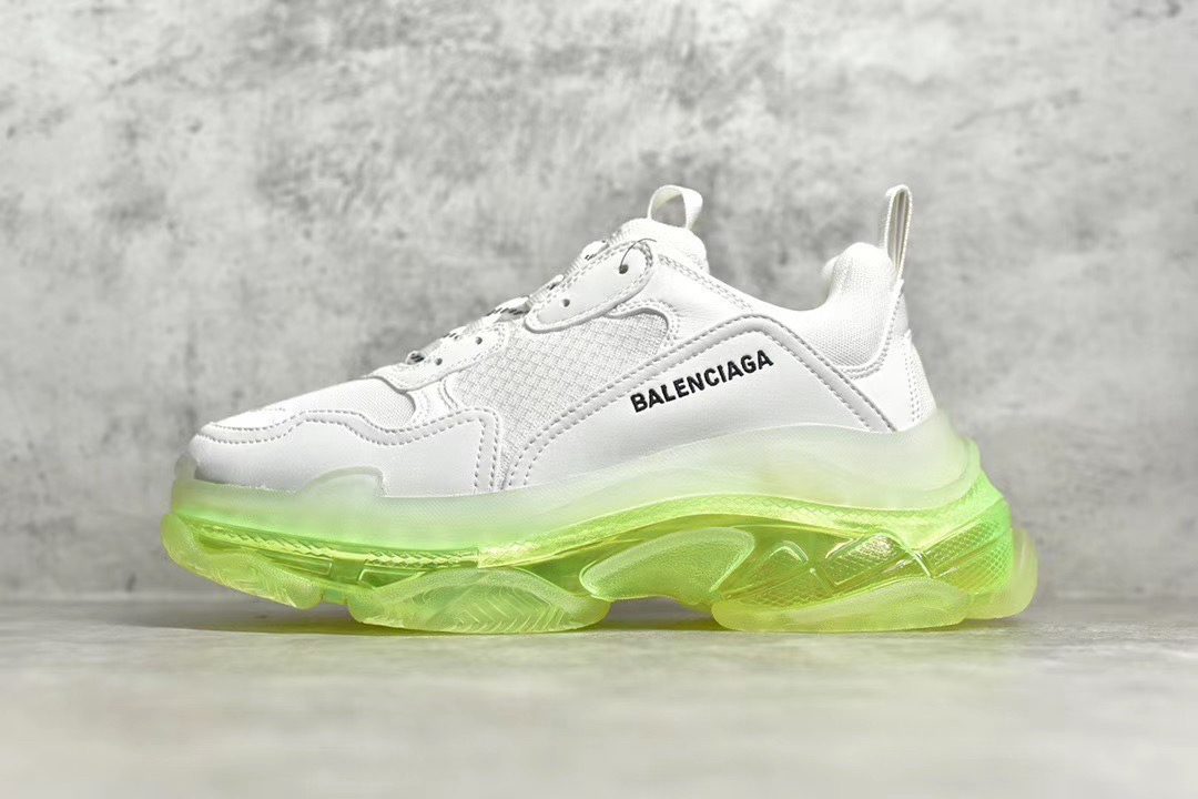 [BALENCIAGA] 20SS 발렌시아가 트리플S 클리어솔 화이트형광 남녀공용 (PK공장)