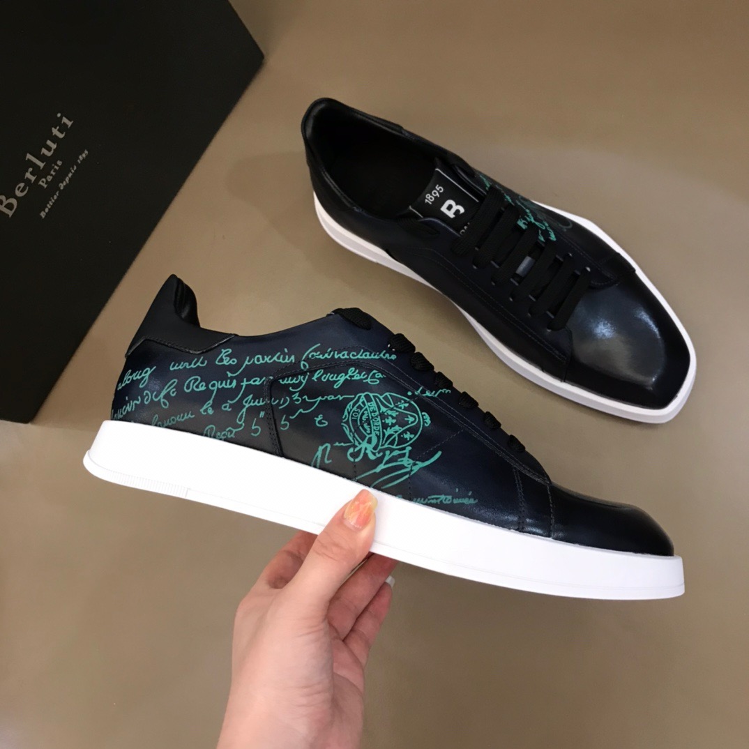 [BERLUTI] 벨루티 스텔라 레더 스니커즈 남성용