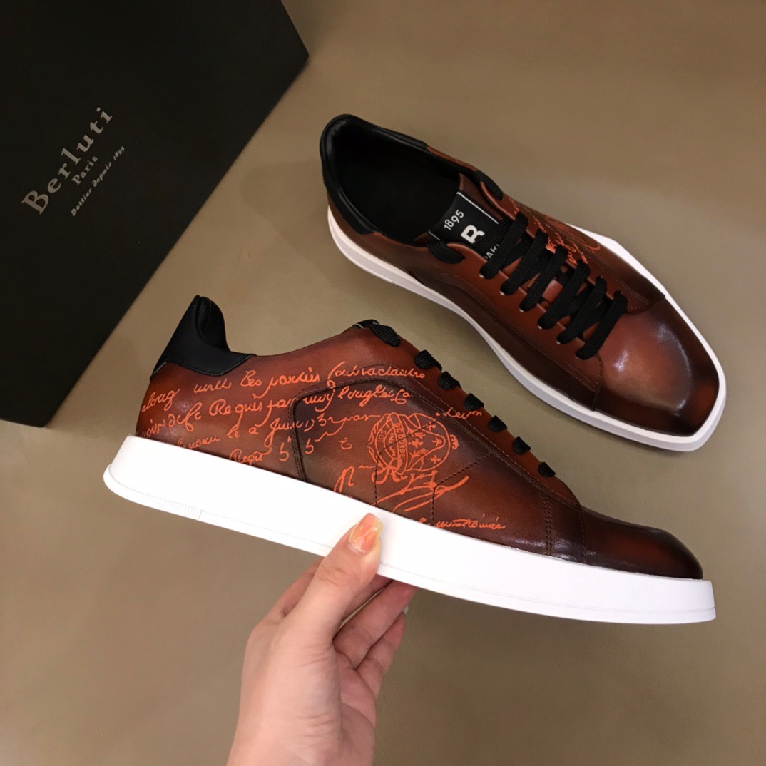 [BERLUTI] 벨루티 스텔라 레더 스니커즈 남성용