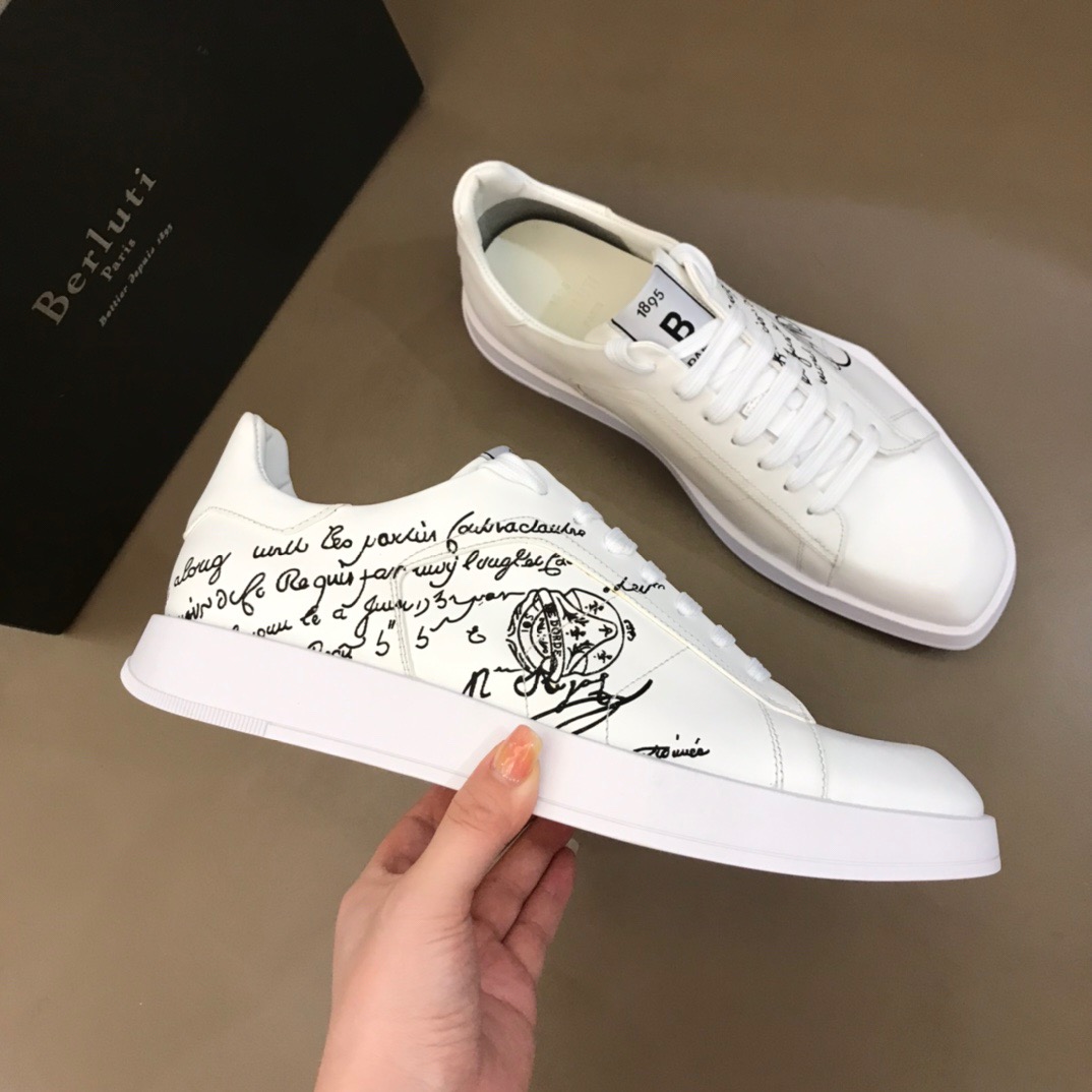 [BERLUTI] 벨루티 스텔라 레더 스니커즈 남성용