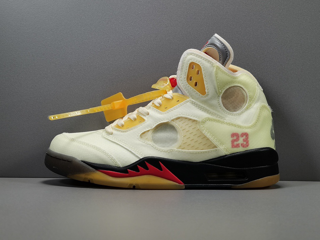 [AIR JORDAN] 나이키 에어조던5 X 오프화이트 세일 DH8565-100 남성용 (OG공장)