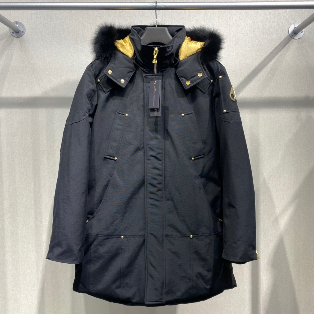 [Moose Knuckles] 무스너클 스태그 레이크 골드에디션 패딩 자켓 블랙 남성용