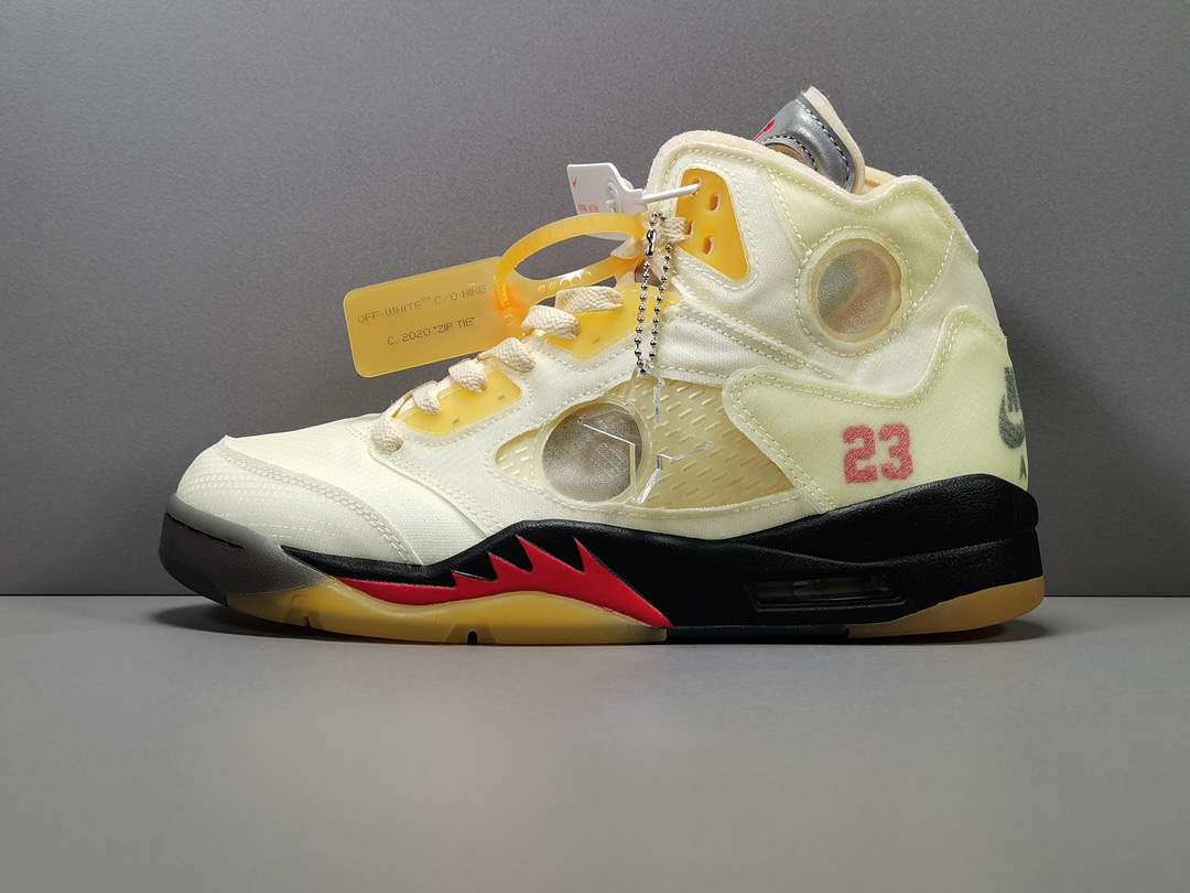 [AIR JORDAN] 나이키 에어조던5 X 오프화이트 세일 DH8565-100 남성용 (X공장)