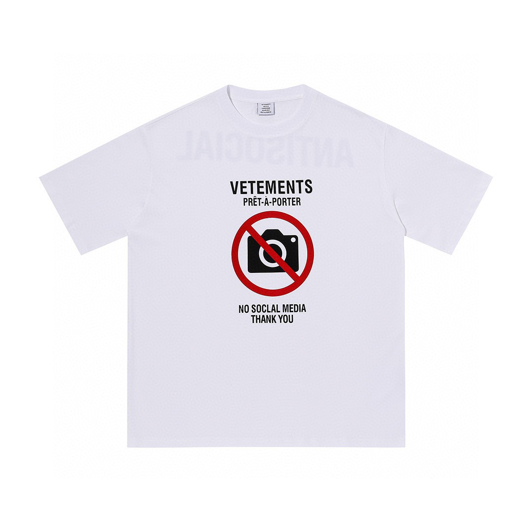 [Vetements] 베트멍 화이트 반팔티 남성용