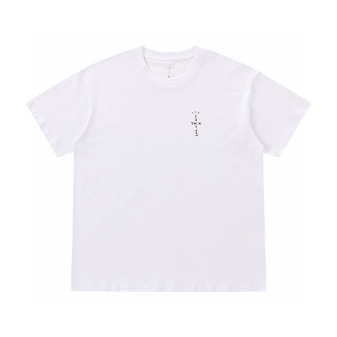 [Travis Scott] 트래비스 스캇 Logo 화이트 반팔티