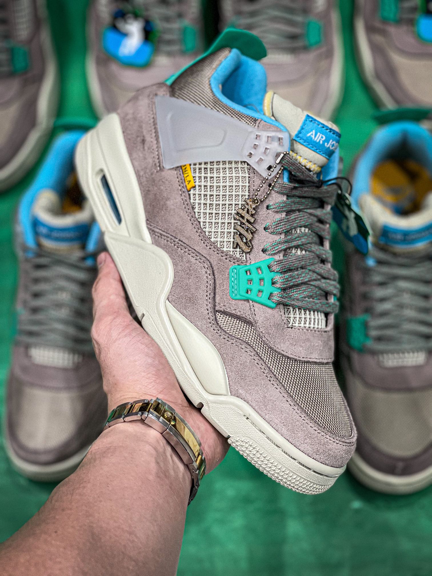 [AIR JORDAN] 에어조던4 X UNION 30주년 기념 토프 헤이즈 Taupe Haze DJ5718-242 남녀공용 (H12공장)