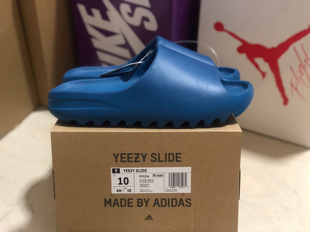 [ADIDAS] 아디다스 X 이지부스트 슬라이드 엔포라 블루 FY7374 남녀공용 (PK공장)