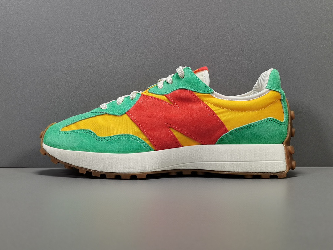 [New Balance] 뉴발란스 327 그린 옐로우 오렌지 MS327SZ1 남성용