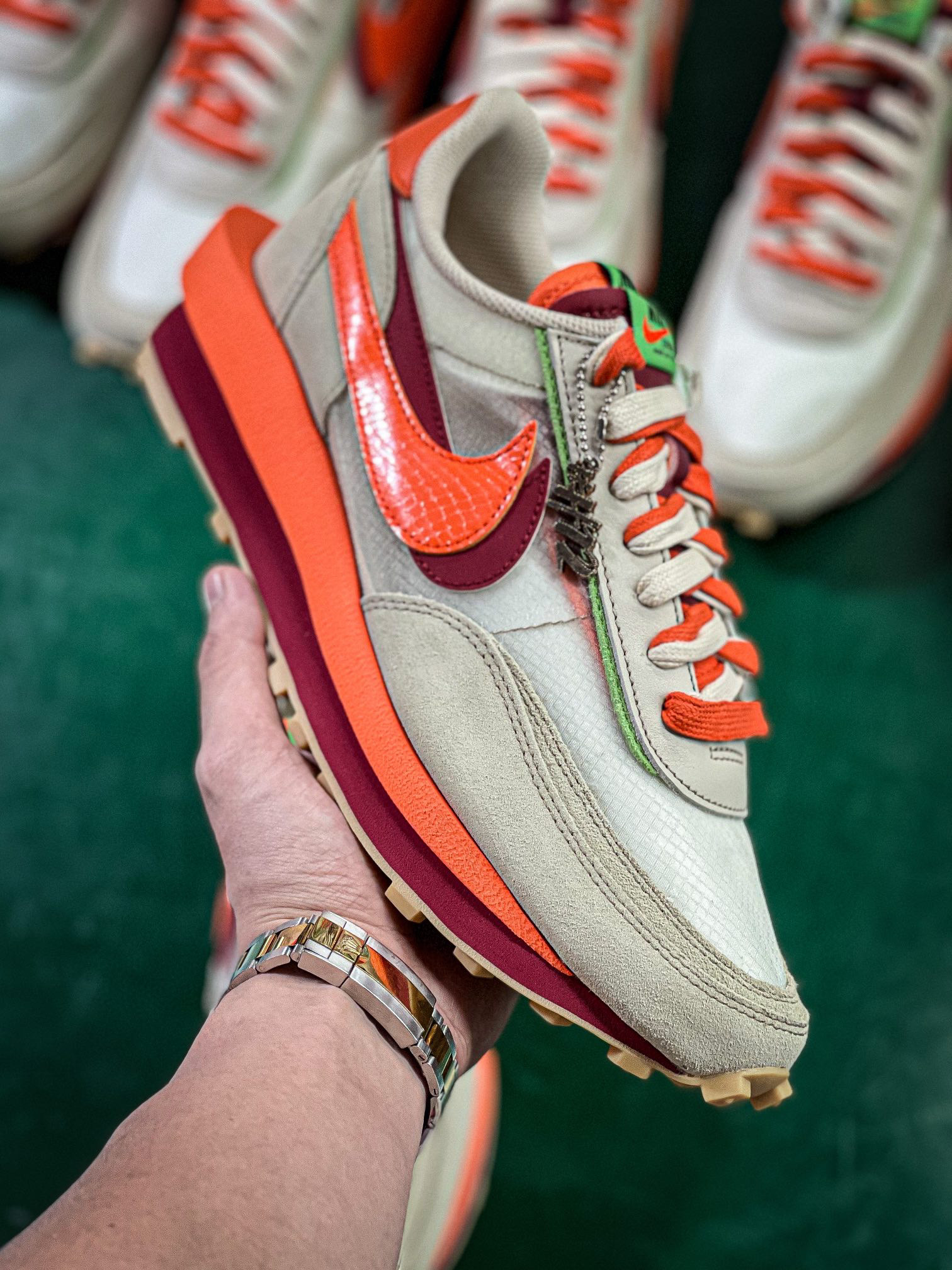 [NIKE] 클롯 x 사카이 x 나이키 LD 와플 넷 오렌지 블레이저 DH1347-100 남녀공용 (H12공장)