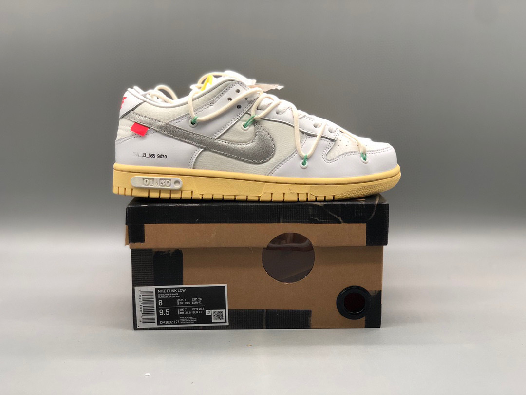 [NIKE] 오프화이트 x 나이키 덩크 로우 더 50 로트 01 The 50 DM1602-127 남녀공용 (PKgod버전)