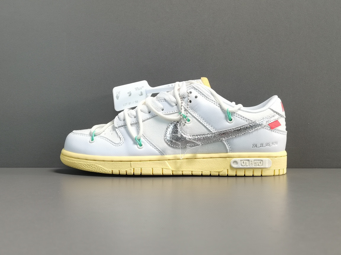 [NIKE] 오프화이트 x 나이키 덩크 로우 더 50 로트 01 The 50 DM1602-127 남녀공용 (X공장)