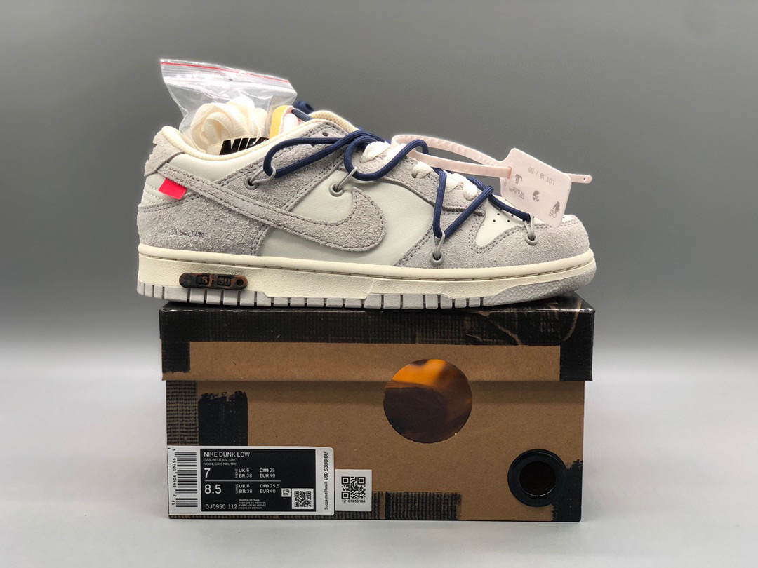 [NIKE] 오프화이트 x 나이키 덩크 로우 더 50 로트 18 The 50 DJ0950-112 남녀공용 (PKgod버전)