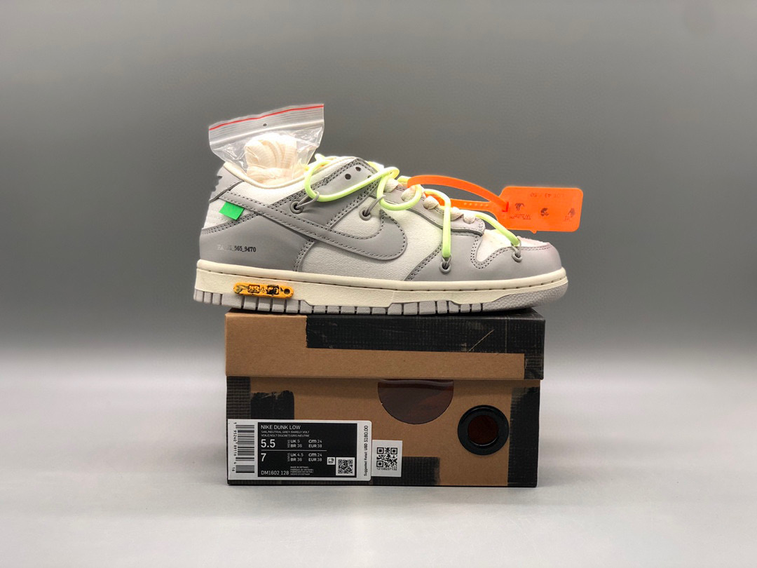[NIKE] 오프화이트 x 나이키 덩크 로우 더 50 로트 43 The 50 DJ1602-128 남녀공용 (PKgod버전)