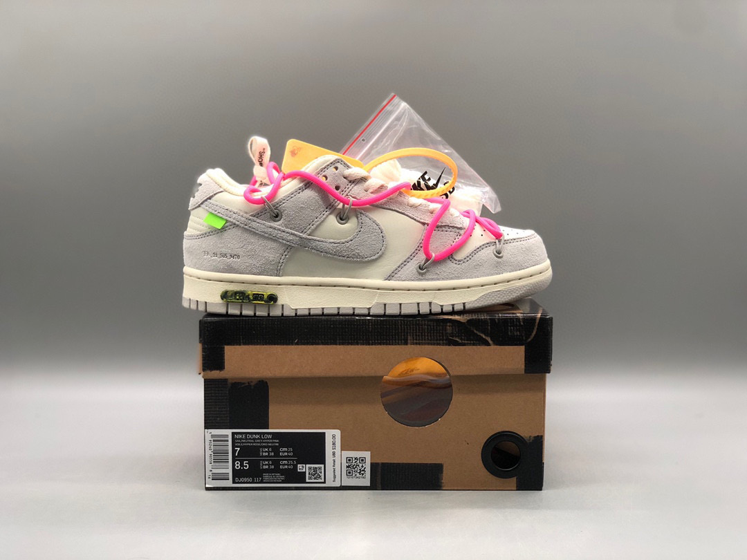 [NIKE] 오프화이트 x 나이키 덩크 로우 더 50 로트 17 The 50 DJ0950-117 남녀공용 (PKgod버전)