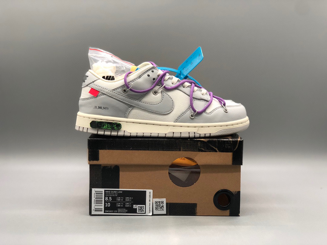 [NIKE] 오프화이트 x 나이키 덩크 로우 더 50 로트 47 The 50 DM1602-125 남녀공용 (PKgod버전)