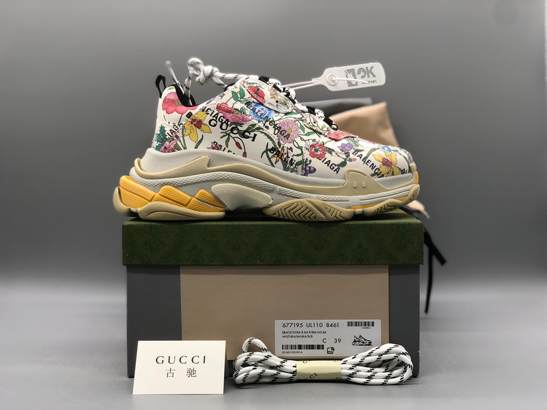 [GUCCI] 구찌 x 발렌시아가 더 해커 트리플S 레더 남녀공용 (OK공장)