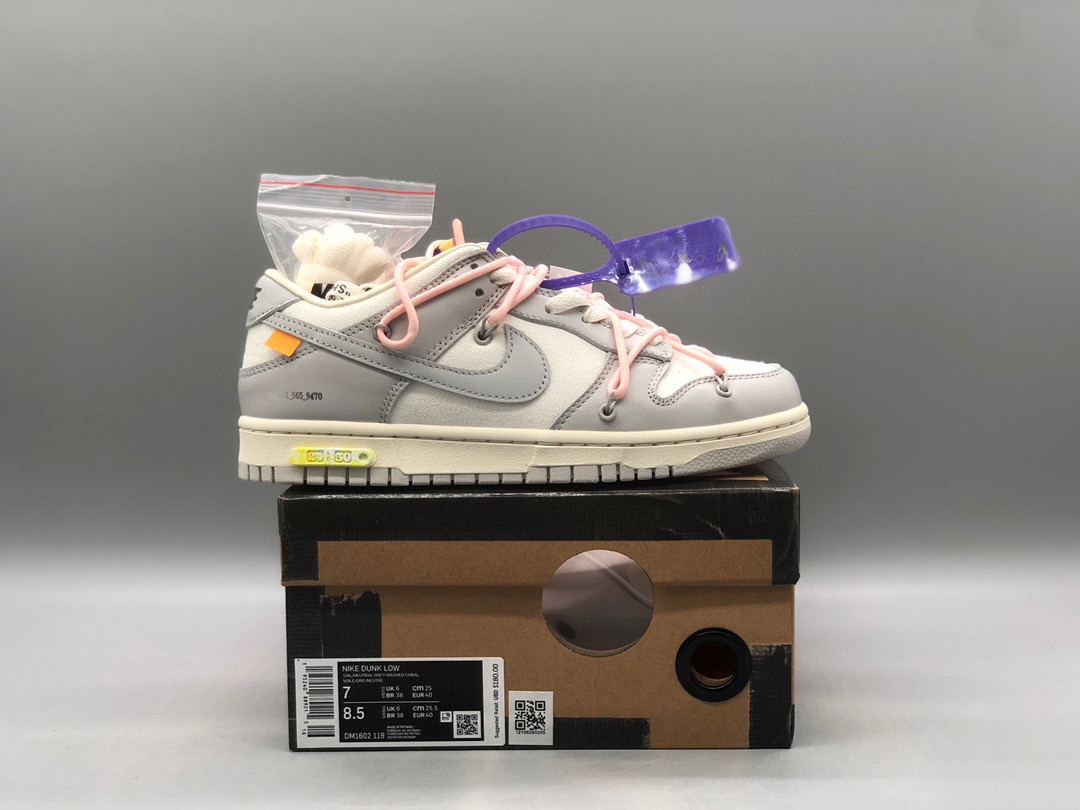 [NIKE] 오프화이트 x 나이키 덩크 로우 더 50 로트 24 The 50 DM1602-119 남녀공용 (PKgod버전)