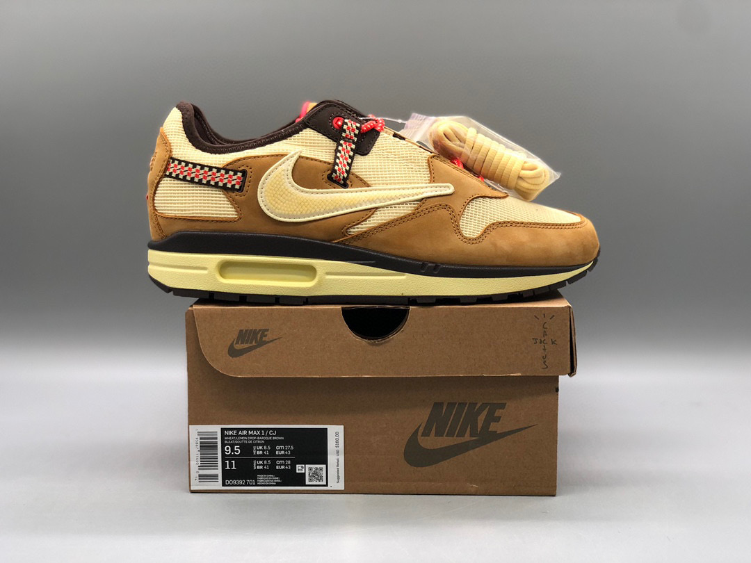 [NIKE] 트래비스 스캇 X 나이키 에어맥스1 CAVE STONE DO9392-200 남녀공용 (H12공장)