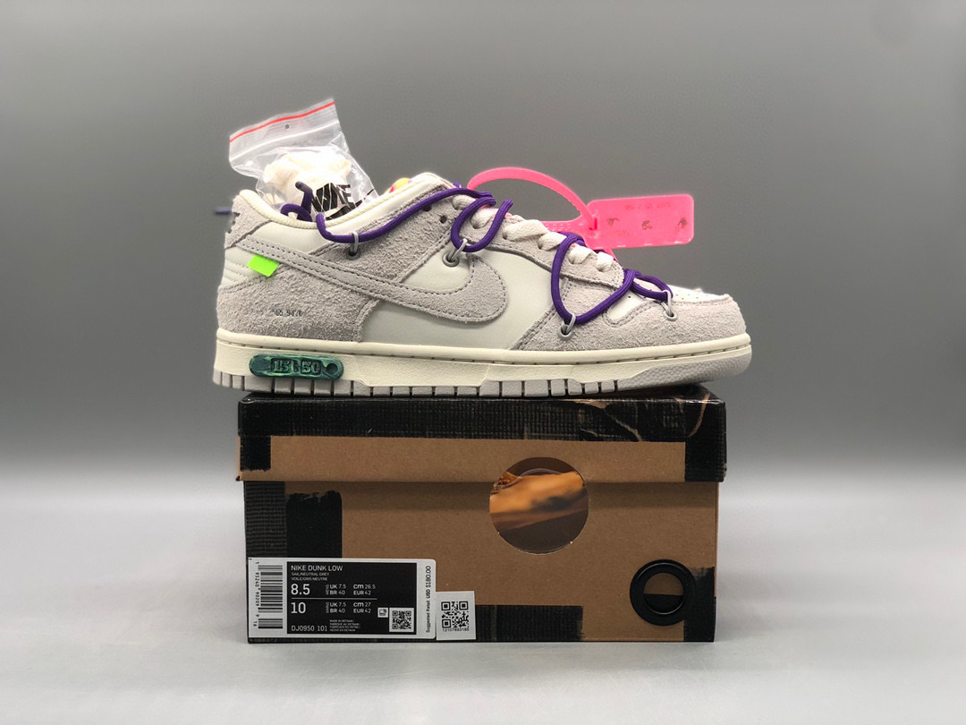 [NIKE] 오프화이트 x 나이키 덩크 로우 더 50 로트 15 The 50 DJ0950-101 남녀공용 (PKgod버전)
