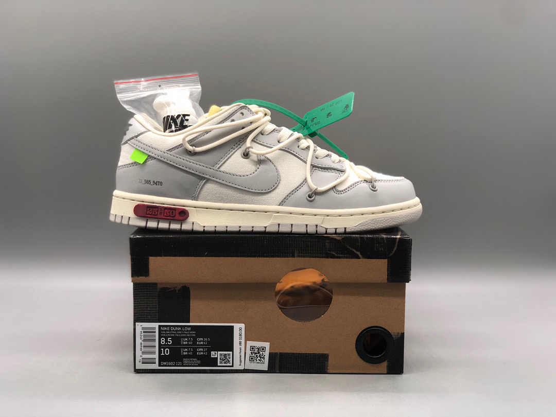 [NIKE] 오프화이트 x 나이키 덩크 로우 더 50 로트 25 The 50 DM1602-121 남녀공용 (PKgod버전)