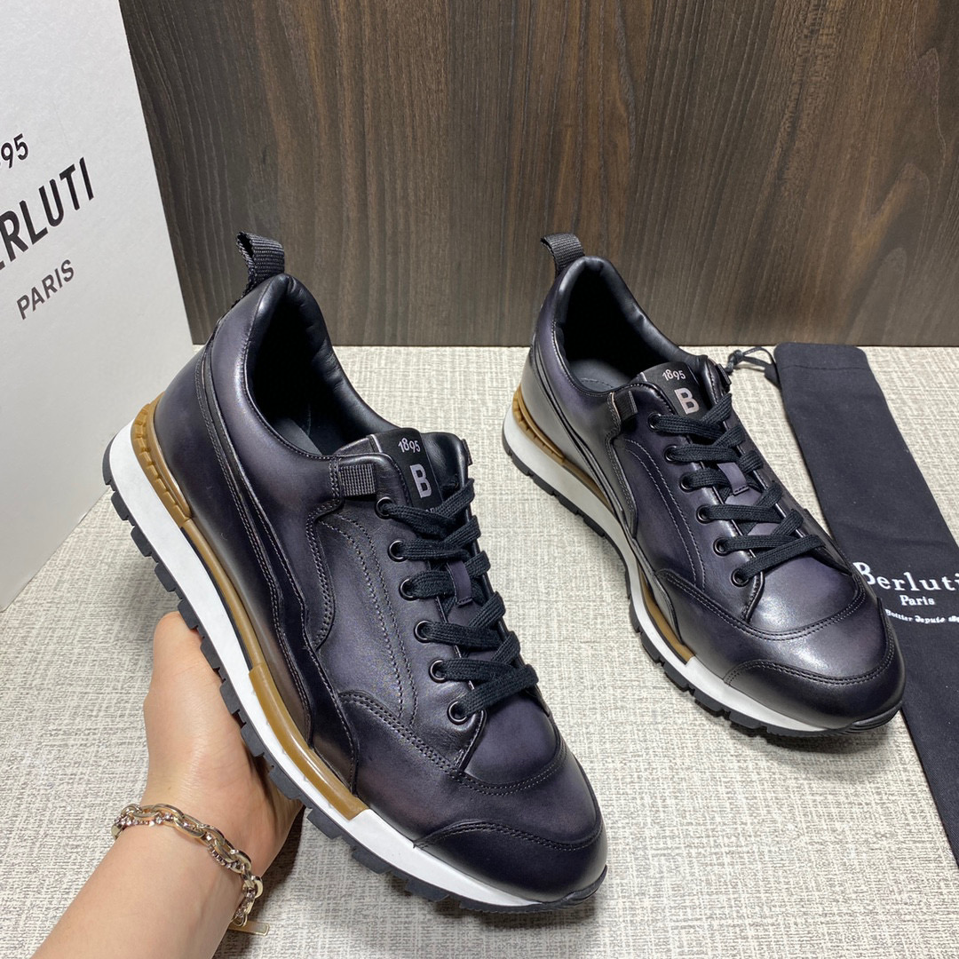 [BERLUTI] 벨루티 패스트 트랙 베네치아 레더 스니커즈 남성용