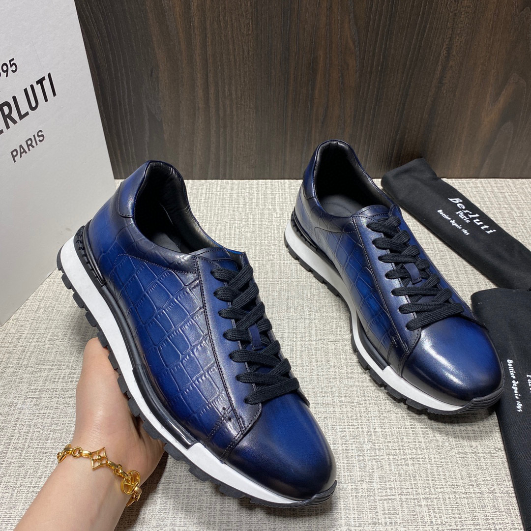 [BERLUTI] 벨루티 패스트 트랙 베네치아 레더 스니커즈 남성용