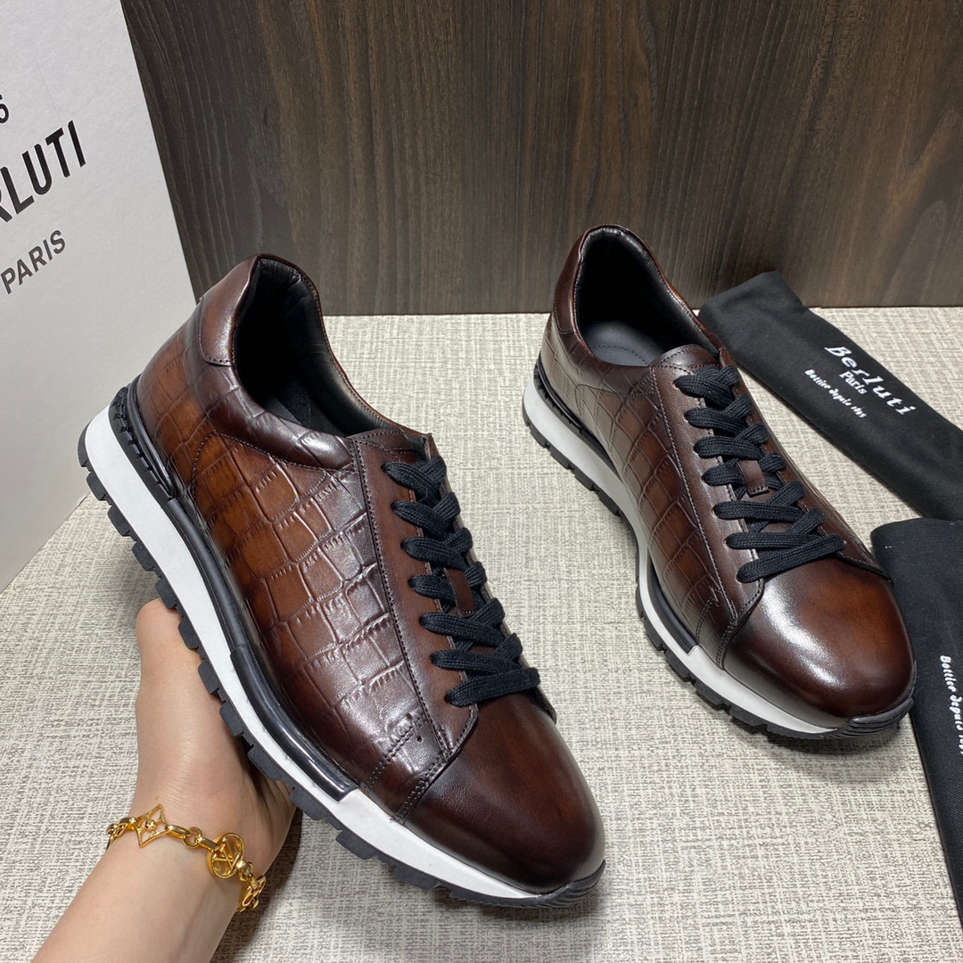 [BERLUTI] 벨루티 패스트 트랙 베네치아 레더 스니커즈 남성용