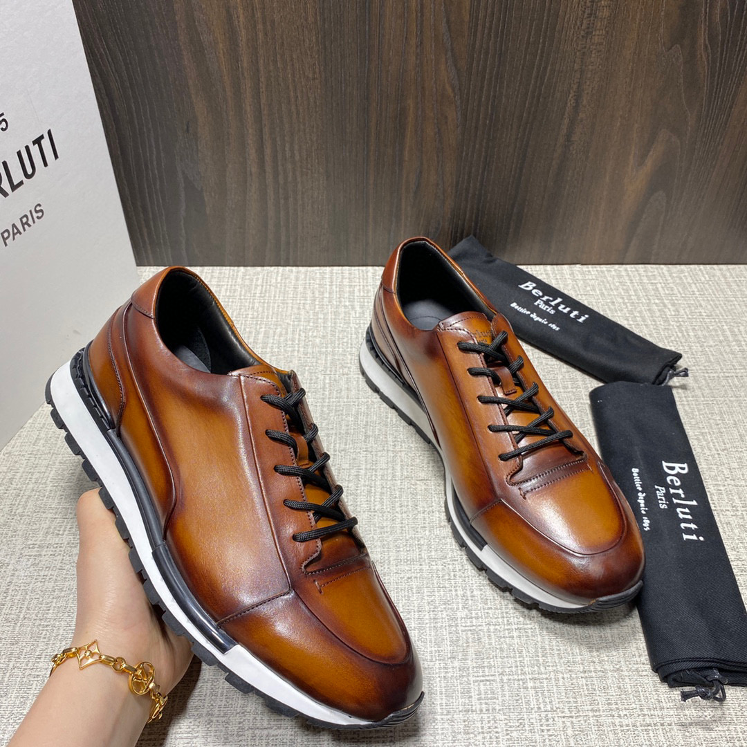 [BERLUTI] 벨루티 패스트 트랙 베네치아 레더 스니커즈 남성용