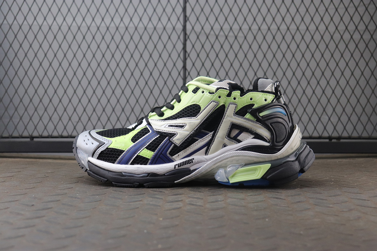 [BALENCIAGA] 발렌시아가 러너 7.0 스니커즈 블랙 그린 남녀공용 (OK공장)