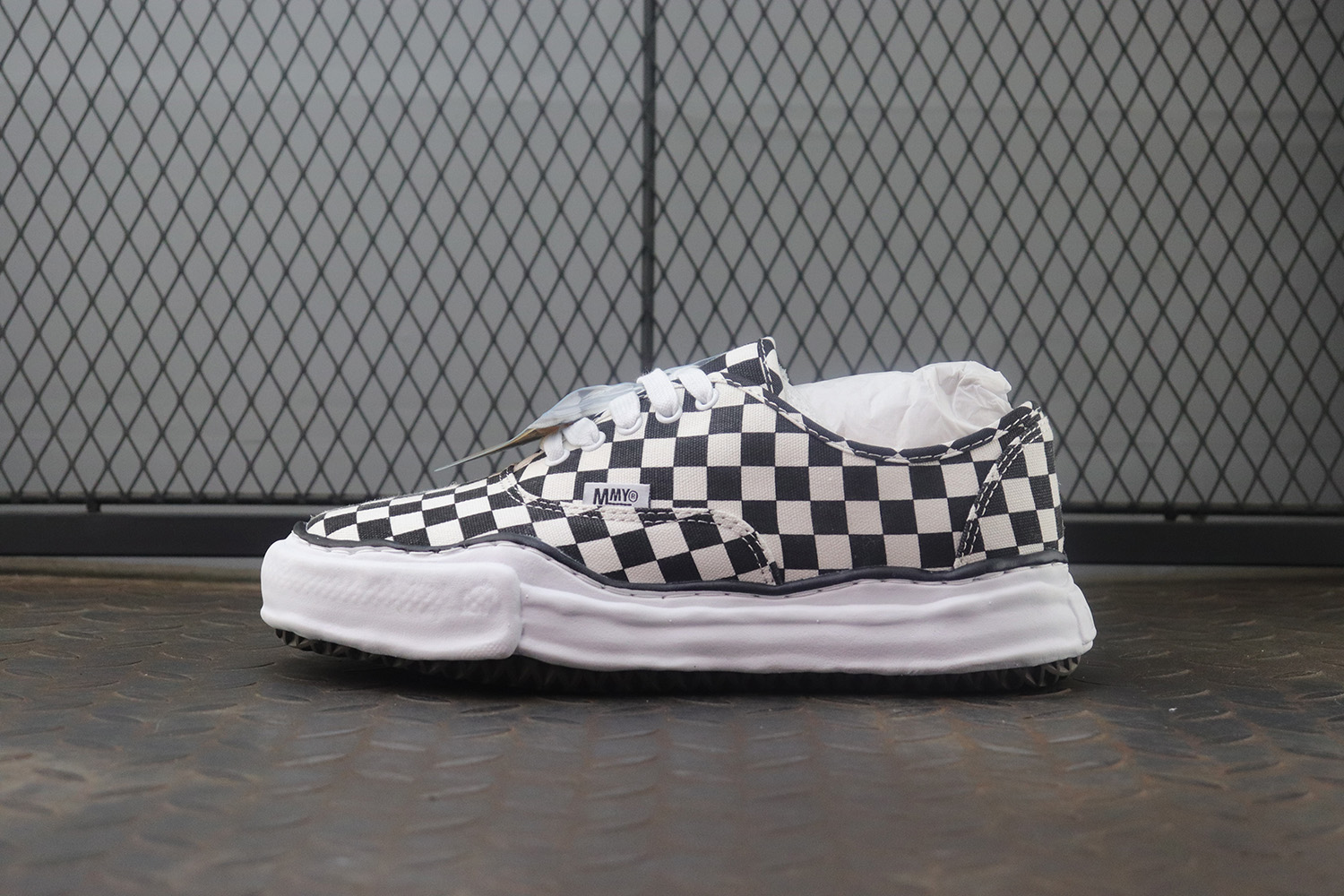 [MIHARA YASUHIRO] 미하라 야스히로 컨버스 로우컷 스니커즈 체크 남녀공용