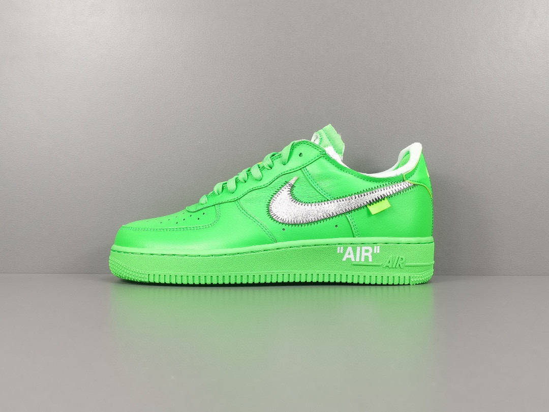 [NIKE] 오프화이트 X 나이키  에어포스 로우 라이트 그린 스파크 DX1419-300 남성용 (PK공장)