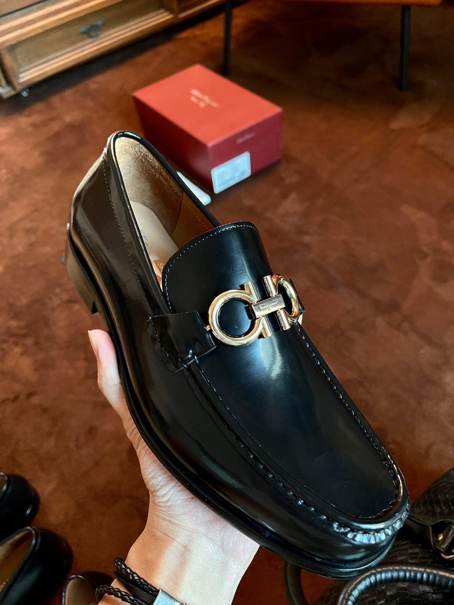 [FERRAGAMO] 페레가모 로퍼 구두 남성용