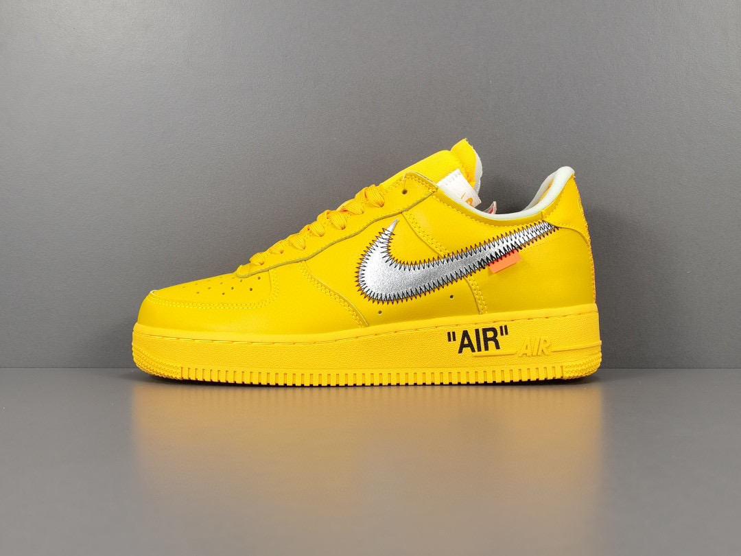 [NIKE] 나이키 X 오프화이트 에어포스 로우 유니버시티 골드 DD1876-700 남성용 (PKgod버전)