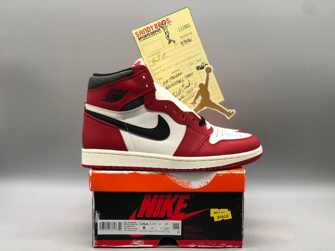 [AIR JORDAN] 에어조던1 하이 OG 시카고 로스트 앤 파운드 DZ5485-612 남성용 (PK공장)