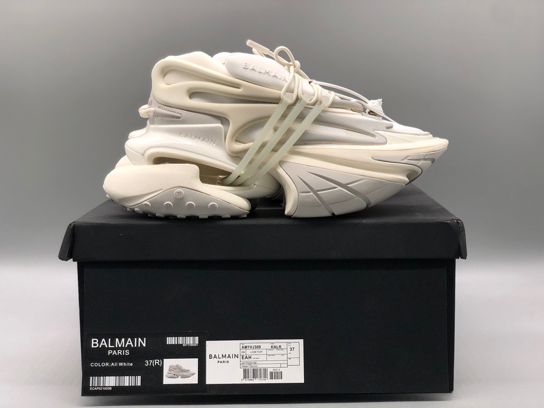 [Balmain] 발망 유니콘 로우탑 스니커즈 화이트 남녀공용 (OK공장)