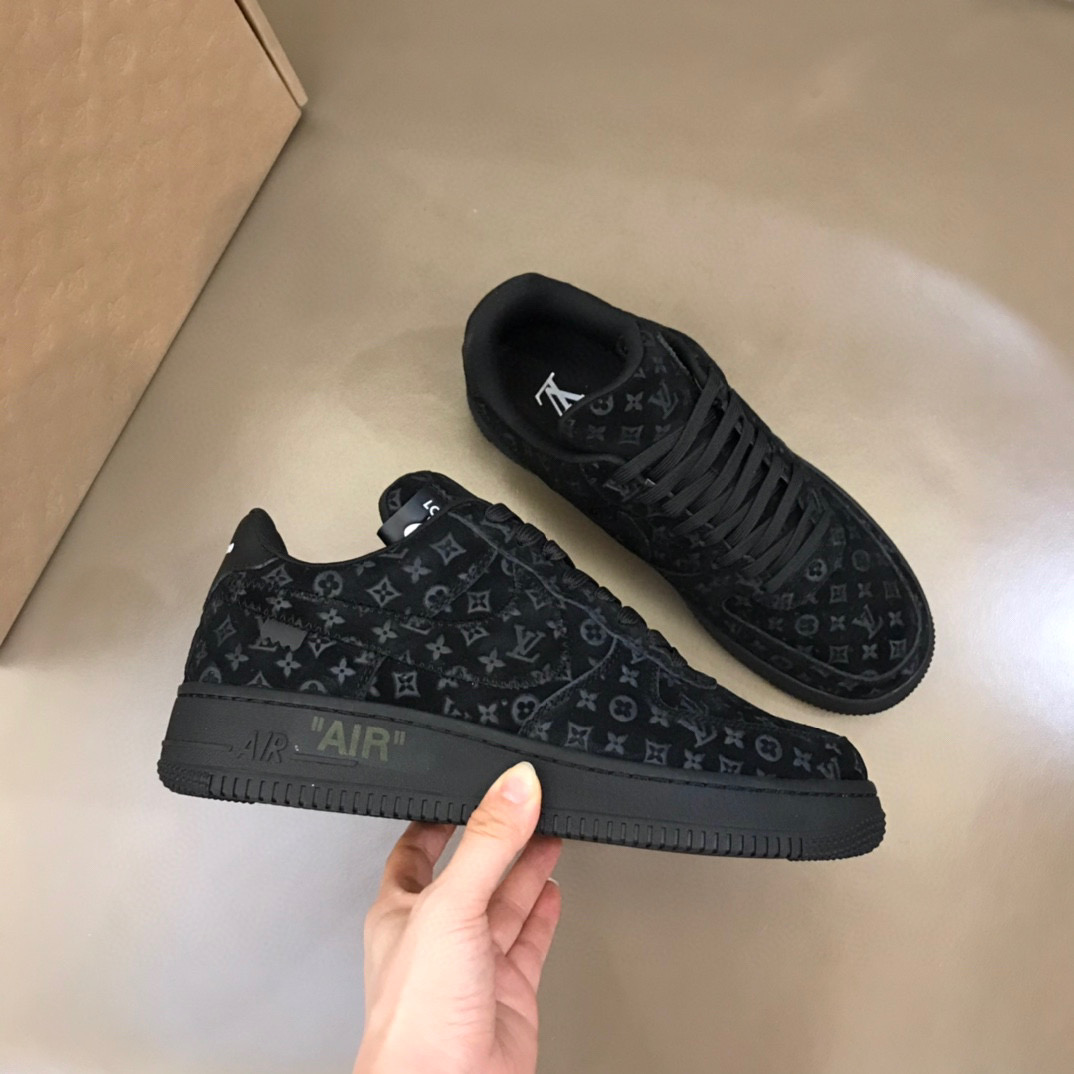 [LOUIS VUITTON] 나이키 X 루이비통 에어포스1 버질아블로 블랙 남녀공용