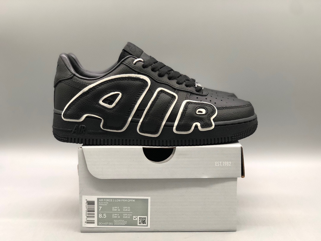 [NIKE] 나이키 x CPFM 에어포스1 로우 프리미엄 블랙 남녀공용