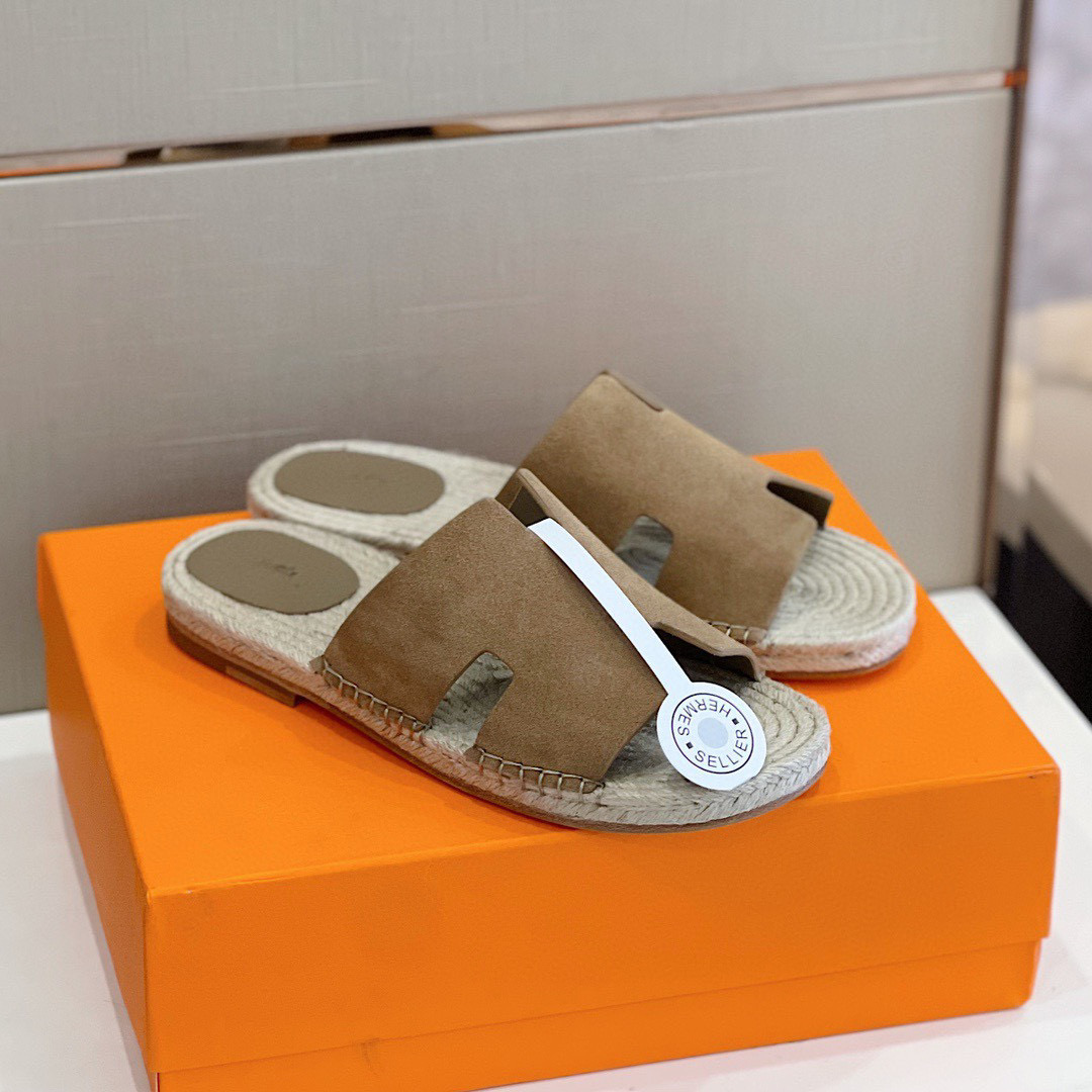 [HERMES] 에르메스 안티구아 에스파드류 샌들 남성용