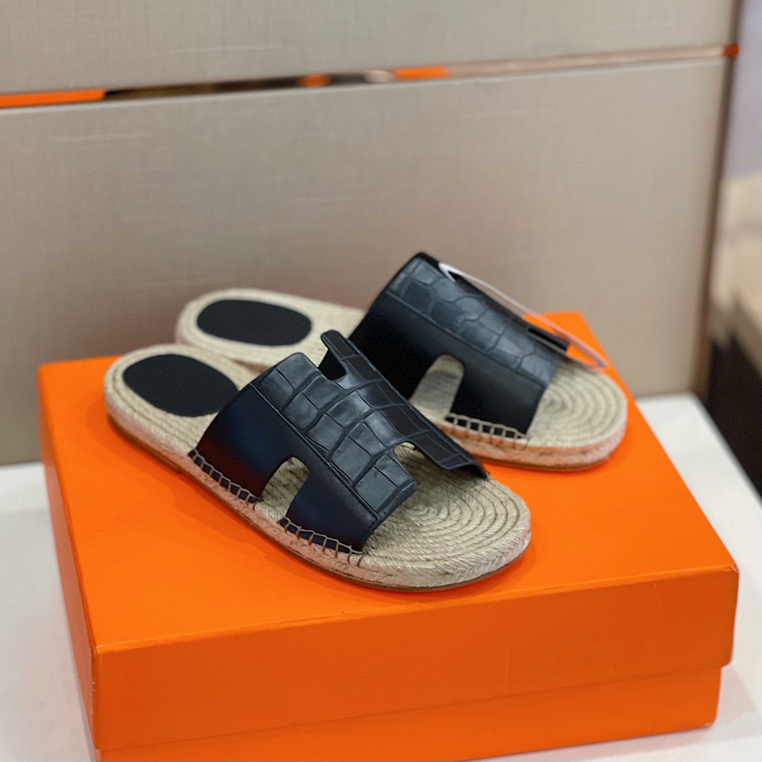 [HERMES] 에르메스 안티구아 에스파드류 샌들 남성용