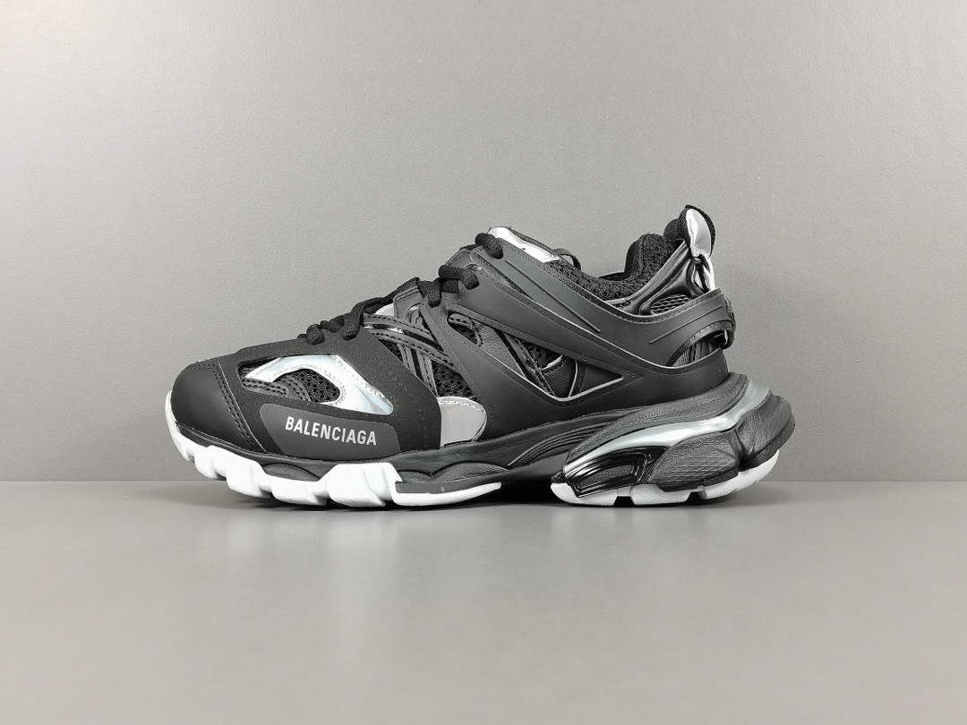 [BALENCIAGA] 발렌시아가 트랙 트레이너 블랙 실버 멧 남녀공용