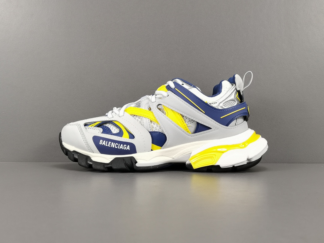 [BALENCIAGA] 발렌시아가 트랙 트레이너 네이비 옐로우 그레이 남녀공용