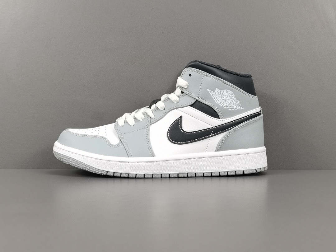 [AIR JORDAN] 에어조던1 미드 라이트 스모크 그레이 앤트러사이트 554724-078 남녀공용 (PK공장)