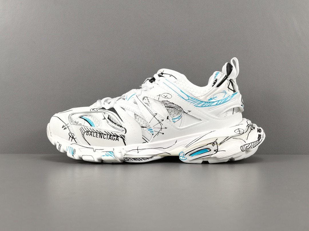 [BALENCIAGA] 발렌시아가 트랙 트레이너 화이트 블랙 블루 남녀공용