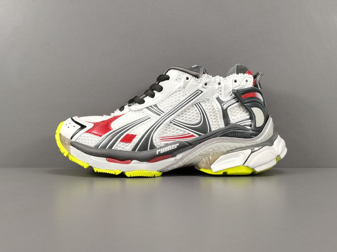 [BALENCIAGA] 발렌시아가 러너 7.0 스니커즈 화이트 그레이 레드 남녀공용 (OK공장)