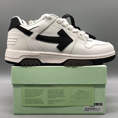 [OFF-WHITE] 오프화이트 아웃 오브 오피스 레더 스니커즈 남녀공용