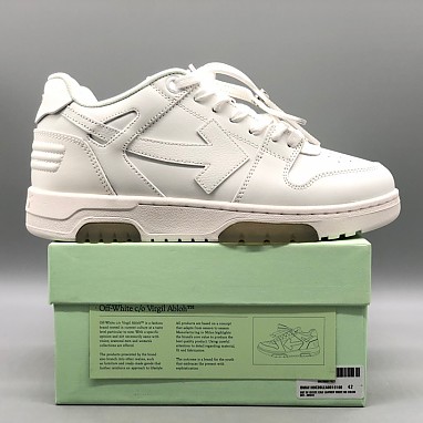 [OFF-WHITE] 오프화이트 아웃 오브 오피스 레더 스니커즈 남녀공용