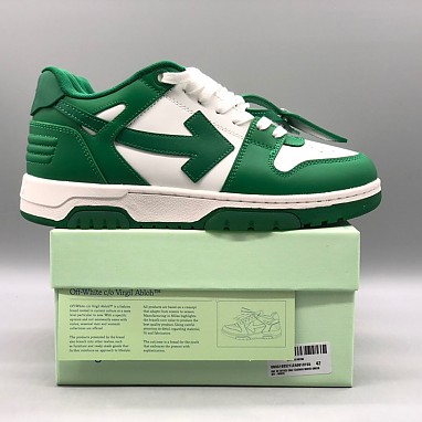 [OFF-WHITE] 오프화이트 아웃 오브 오피스 레더 스니커즈 남녀공용