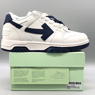 [OFF-WHITE] 오프화이트 아웃 오브 오피스 레더 스니커즈 남녀공용